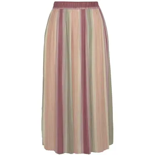 vivance by lascana Plisseerock Damen Gestreift Mehrfarbig 36