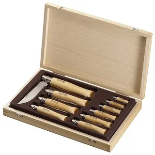 Messer-set Opinel Tradition Inox 10-teilig Edelstahl Varnierter Griff