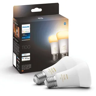 Philips Hue White Ambiance 1100 LED-Bulb E27 8W, 2er-Pack (929002468404)