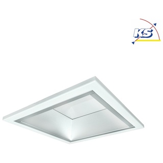 Frisch-Licht LED Einbau-Downlight, IP21 IK02, quadratisch, opal, DALI dimmbar, weiß, 22.5x22.5cm, 19W 3000K 1900lm FL-QDL2204A.1983DA