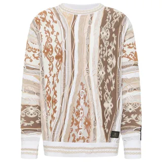 Carlo Colucci Pullover  di Cicco beige / braun / weiß XL