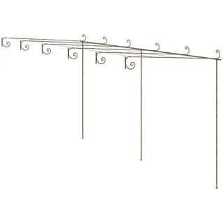vidaXL Rosenbogen 600 x 300 x 250 cm Antik-Braun