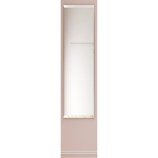 Zalena Facettenschliffspiegel, Rahmenloser Wandspiegel mit 20er Facettenschliff, inkl. Befestigung, Zeitloser Standardspiegel für Wohn- und Schlafbereich, 25x160 cm