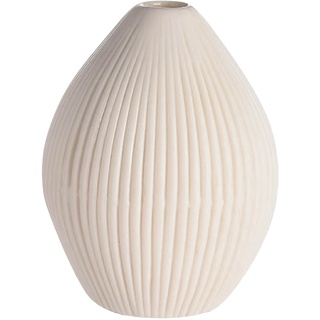 Vase Notches, D:7cm , weiß