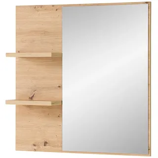 Lomadox Garderobenspiegel BLISS-36, Eiche Flurspiegel Garderobe Spiegel 78x80x16,5 cm braun