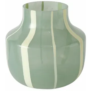 Boltze Home Glasvase, Grün, Glas, 13.3 cm, Dekoration, Vasen, Glasvasen