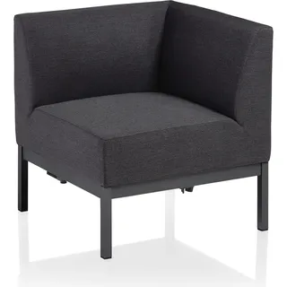 KETTLER Pure City-Line Endteil/ Eckteil, anthrazit/ sooty, Aluminium/ Sunbrella® - Schwarz