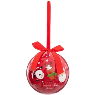 Weihnachtskugel Aus Bedrucktem Papier 75 Mm Papi Mami -