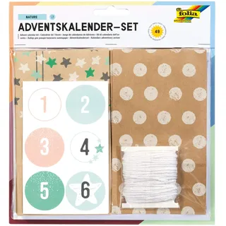 Folia Adventskalender Set Nature 9396