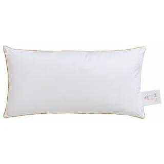 Frau Holle 3-Kammer-Kopfkissen FRAU HOLLE "Frau Holle, Kissen made in Germany", weiß, B:40cm L:80cm, Bezug: 100% Baumwolle. Füllung Außenkammer: 90% Daunen, 10% Federn. Füllung Innenkammer: 100% Federn, Kopfkissen, Kopfkissen 40x80 cm, 80x80cm, weich