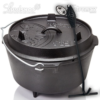 Feuertopf ft1 3 4,5 6 9 12 18 Petromax Dutch Oven inkl. Deckelheber + Rezeptheft