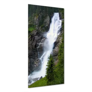 Wallario Duschrückwand Wasserfall, (1-tlg) schwarz 80 cm x 200 cm