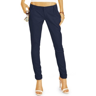 be styled Chinohose BE STYLED Chinos - Tapered Stoffhose, Hüfthose mit Stretch - Damen - h20a blau 40