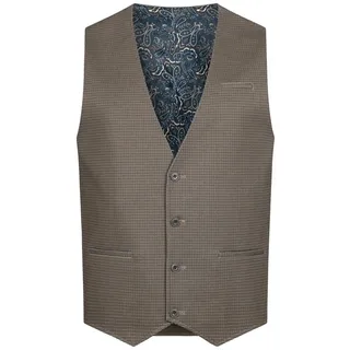 Jeff Anzugweste Herren JFChris Anzug Weste Herrenweste Elegante Weste im zeitlosen Design braun 46