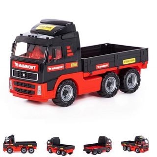 Polesie Spielzeug-LKW 95343, Ladefläche, Kunststoff, Pritschenwagen, ab 1 Jahr rot