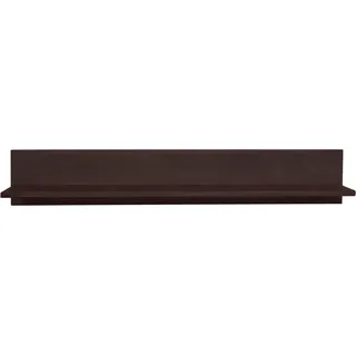 Wandregal OTTO HOME "Mette", braun (dunkelbraun), B:90cm H:15cm T:14cm, Massivholz, Regale, Wandregal, mit Ablage, Breite 90 cm