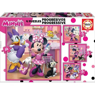 Educa 17630 Progressive Minnie Happy Helpers 12-16-20-25,
