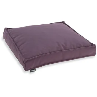 H.O.C.K. Sitzkissen Outdoor Stuhlkissen Classic Uni – UV-beständig, wasserabweisend, Fleckschutz – Garten Terrasse Balkon (50x50x5cm, Brombeer)
