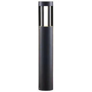 LINDBY LED Außenleuchte Aluminium 65 cm 1-flammig schwarz