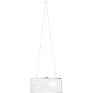 NAEMI Women's Handtasche Bag Clutch, Silber