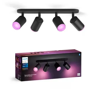 Philips Hue Fugato 4-er Spots 5.7W - schwarz