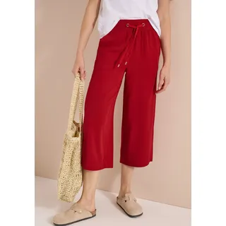 Cecil 3/4 Wide Leg Hose im loose fit - rot