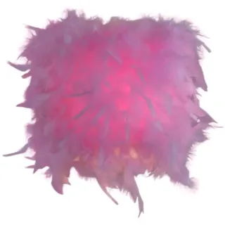Fonowx Federn Lampenschirm, Moderne Pendelleuchte, Makramee Hängeleuchte Schirm, Kronleuchter-Lampenabdeckung, Lamp Shade Feather für Tischlampe Schlafzimmer Wohnzimmer Zuhause Party, rosa S