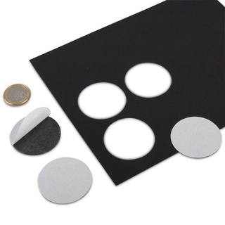 12 Stück Magnetplättchen selbstklebend (magnets4you) | rund Ø 40 mm | Magnet-Plättchen rund | Magnetfolien Zuschnitte | Magnetscheiben