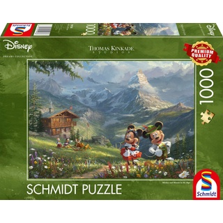 Schmidt Spiele Puzzle Disney, Mickey & Minnie in den Alpen (Puzzle), Puzzleteile
