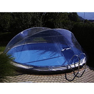 KWAD Poolabdeckung »Cabrio Dom«, Breite: 360 cm, Aluminium/Polyvinylchlorid - transparent