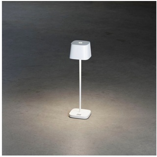KONSTSMIDE LED Tischleuchte Capri-Mini, LED fest integriert, Warmweiß, Capri-Mini USB-Tischl. weiß, 2700/3000K, dimmbar, eckig weiß