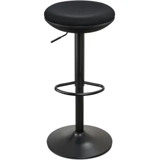 IWMH Stehhocker Höhenverstellbar, Stehhilfe Ergonomischer Bürohocker | 360° Drehbarer Stehhilfe ohne Rückenlehne, hocker für Büro, Schlafzimmer, Küche, Wohnzimmer (Schwarz)