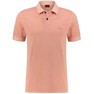 BOSS Poloshirt Herren Poloshirt aus Baumwoll-Piqué Regular Fit (1-tlg) rosa