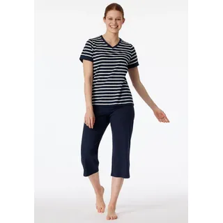 SCHIESSER Schlafanzug Casual Essentials Blau 5XL (50)