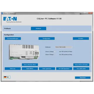 CEAG Notlichtsysteme PC-Software PC Software CGLine