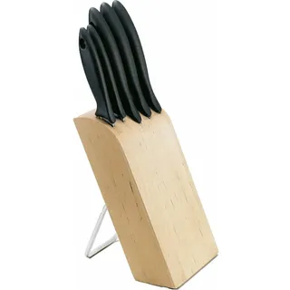 Fiskars 1023782 Messerblock Schlitzmesserblock Holz, Messerblock, Schwarz