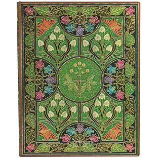 Paperblanks Notizbuch Blühende Poesie A4 Grün liniert