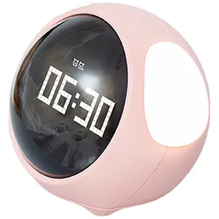 IMIKEYA LED Uhr Kinderwecker mit Leuchtziffern Alarmfunktion mit Schlummer USB Ladeanschluss 5 Alarmgruppen Abspc Silicon