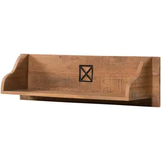 Massivmoebel24 Wandregal 85 x 22 x 24 cm Braun