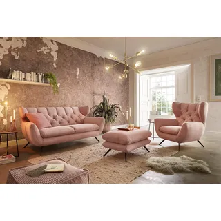 KAWOLA Couch Cord 2-Sitzer Rosa