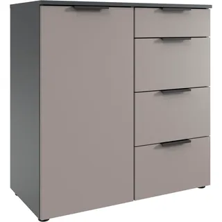 WIMEX Kombikommode 81 x 92 x 41 cm Grau