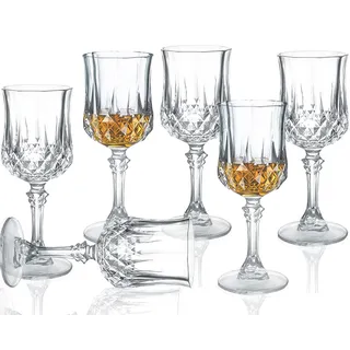 Srgeilzati 5cl Likörglas mit Stiel, Port-Gläser, Schnapsgläser-Set, Limoncello-Gläser | 6 Stück