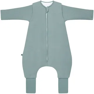 emma & noah Winter-Sleepoverall Essential mit abnehmbaren Ärmeln und Umschlag-Füßchen 3.5 TOG, gruen, 100