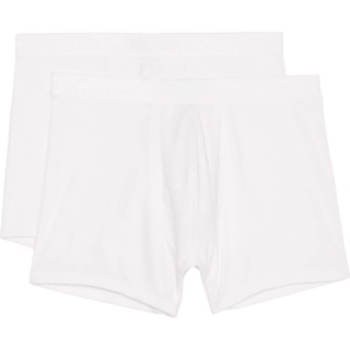 Marc O'Polo, Herren, Unterhosen, 2er Pack Iconic Rib Organic Cotton Long Short / Pant, Weiss, (XXL, 2er Pack)