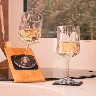Silwy Wein Magnet-Kunststoffgläser 6 Stück 200 ml