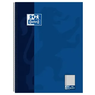 Oxford Collegeblock A4+ Kariert Blau