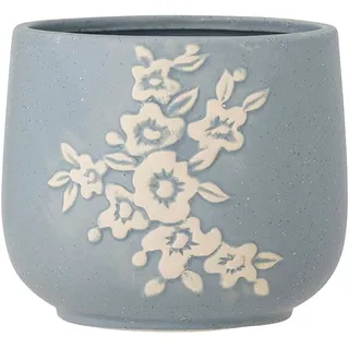 Bloomingville Blumentopf "Betino" in Hellblau - (H)13,5 x Ø 16 cm