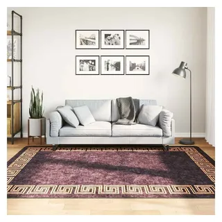 vidaXL Lia Teppich 160 x 230 cm Schwarz/Gold