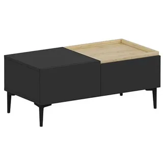 DEMA Home Couchtisch Mia Couchtisch 92/45/39 cm Anthrazit, Eichefarben, Länge/Breite/Höhe: 92/45/39 cm schwarz