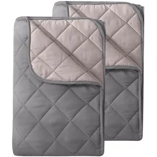 Wometo 2 grau Textil, 155x220 cm, OekoTex Schlaftextilien, Bettdecken